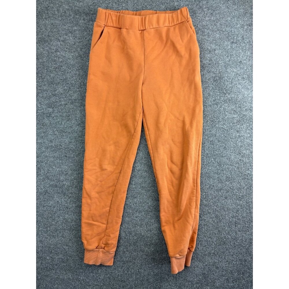 LBLC The Label Jogger Pants Women's Medium Orange‎ Sweatpants Pockets Tapered
